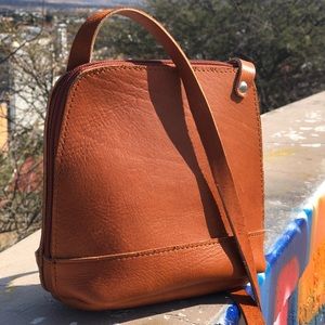 Handmade leather crossbody